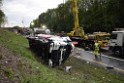 VU Gefahrgut LKW umgestuerzt A 4 Rich Koeln Hoehe AS Gummersbach P336